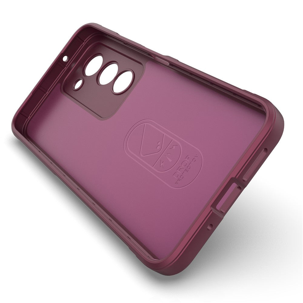 Hülle für Xiaomi Redmi 15 5G / 15 4G, Techsuit, Magic Shield, Weinrot