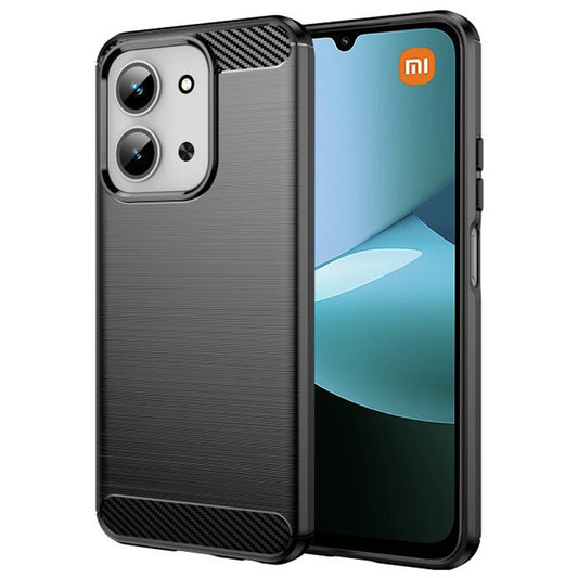 Hülle für Xiaomi Redmi 15C 5G / 15C 4G, Techsuit, Carbon, Schwarz