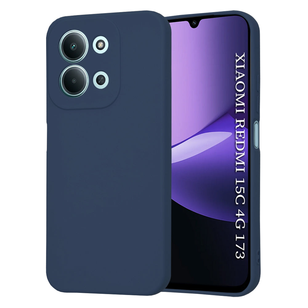 Hülle für Xiaomi Redmi 15C 5G / 15C 4G, Techsuit, SoftFlex, Marineblau