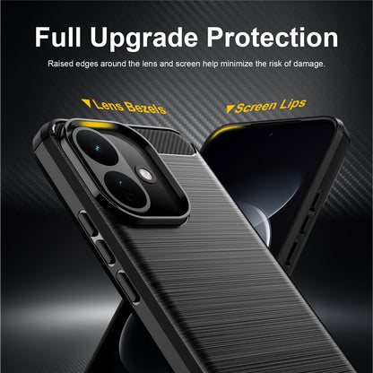 Case for Xiaomi Redmi 17C 5G, Techsuit, Carbon, Blue