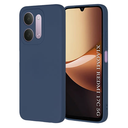 Hülle für Xiaomi Redmi 17C 5G, Techsuit, SoftFlex, Marineblau