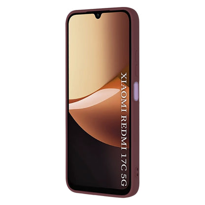 Hülle für Xiaomi Redmi 17C 5G, Techsuit, SoftFlex, Bordeauxrot