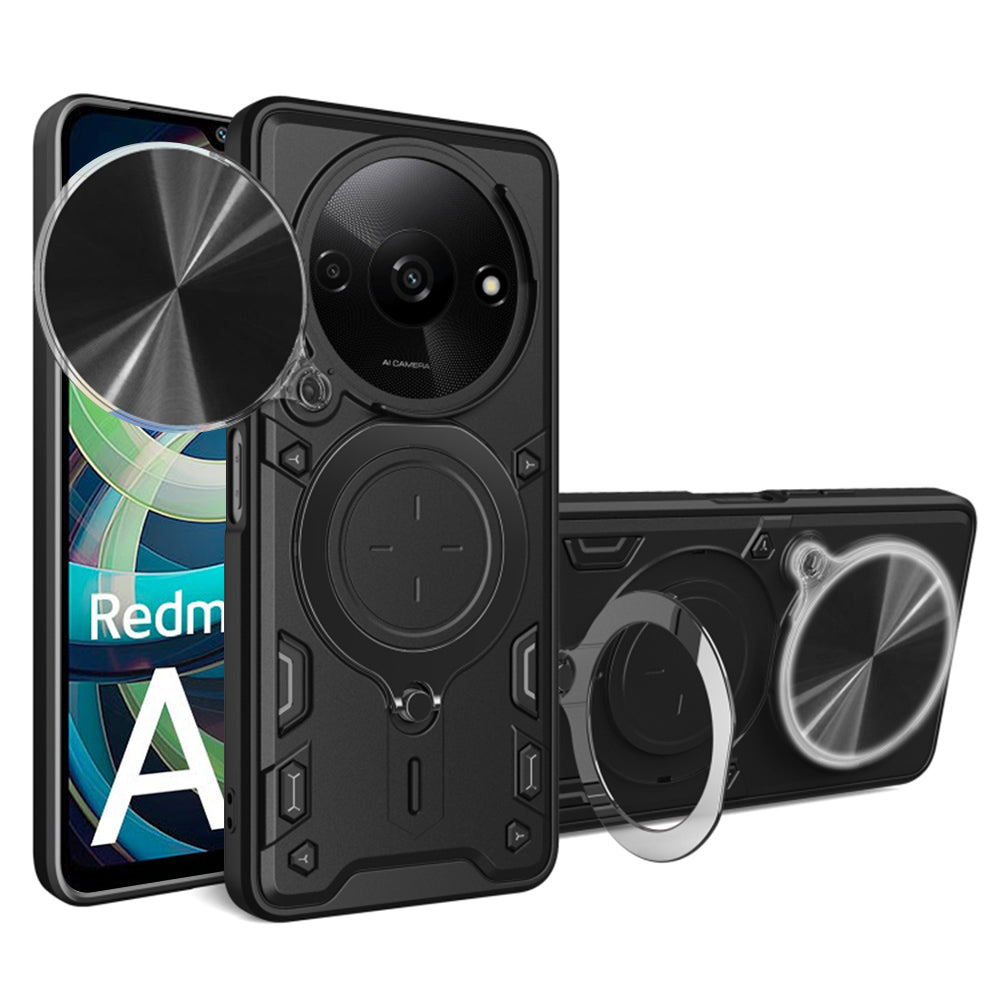 Hülle für Xiaomi Redmi A3, Techsuit, CamGuard Pro, Schwarz