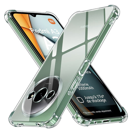 Hülle für Xiaomi Redmi A3x / A3, Techsuit, stoßfest klar, transparent