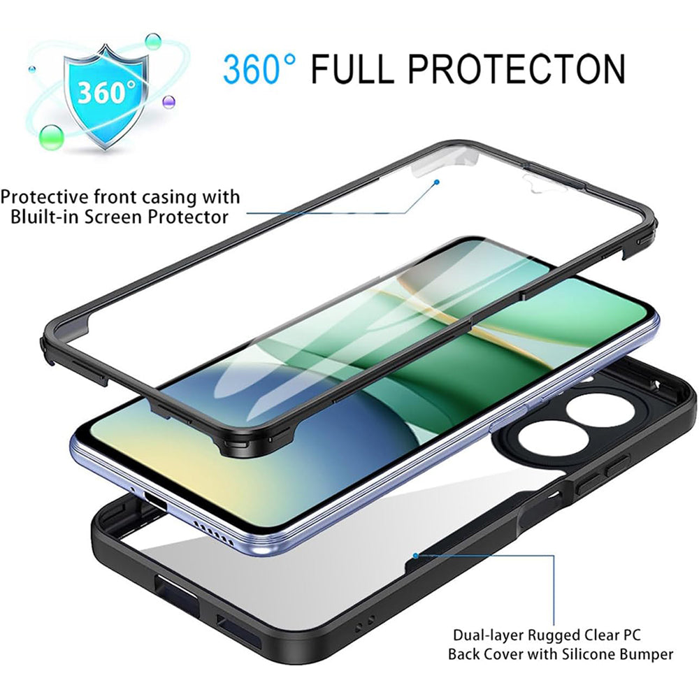 Hülle für Xiaomi Redmi A5 4G (Regional), Techsuit, ColorVerse 360, Schwarz