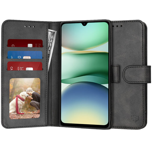 Hülle für Xiaomi Redmi A5 4G (Standard), Techsuit, Diary Book, Schwarz