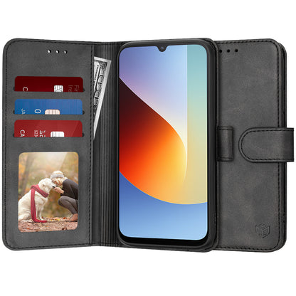 Case for Xiaomi Redmi A7 Pro 4G, Techsuit, Diary Book, Black