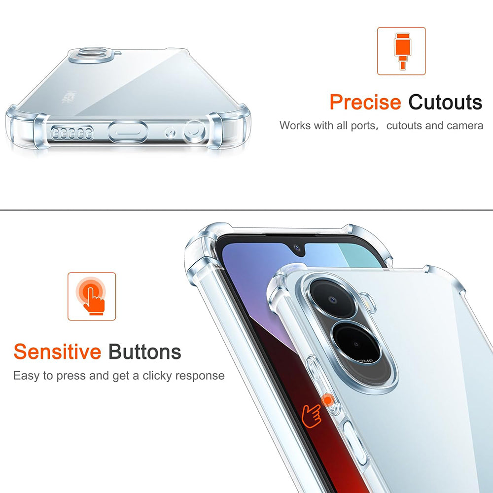 Hülle für Xiaomi Redmi A7 Pro 4G, Techsuit, Shockproof Clear, Transparent