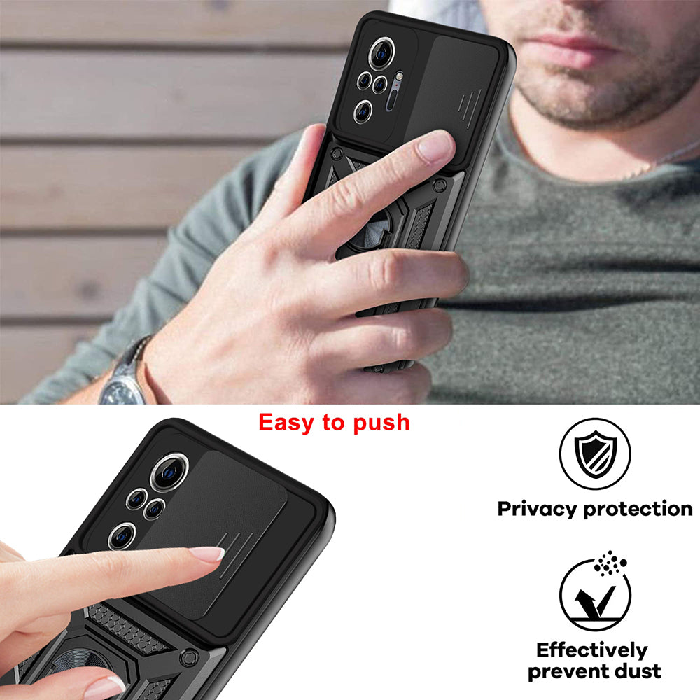 Hülle für Xiaomi Redmi Note 10 Pro Max / Note 10 Pro, Techsuit, CamShield, Schwarz