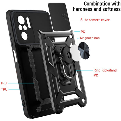 Hülle für Xiaomi Redmi Note 10 Pro Max / Note 10 Pro, Techsuit, CamShield, Schwarz