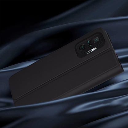 Hülle für Xiaomi Redmi Note 10 Pro Max / Note 10 Pro, Techsuit, Magskin Book, Schwarz