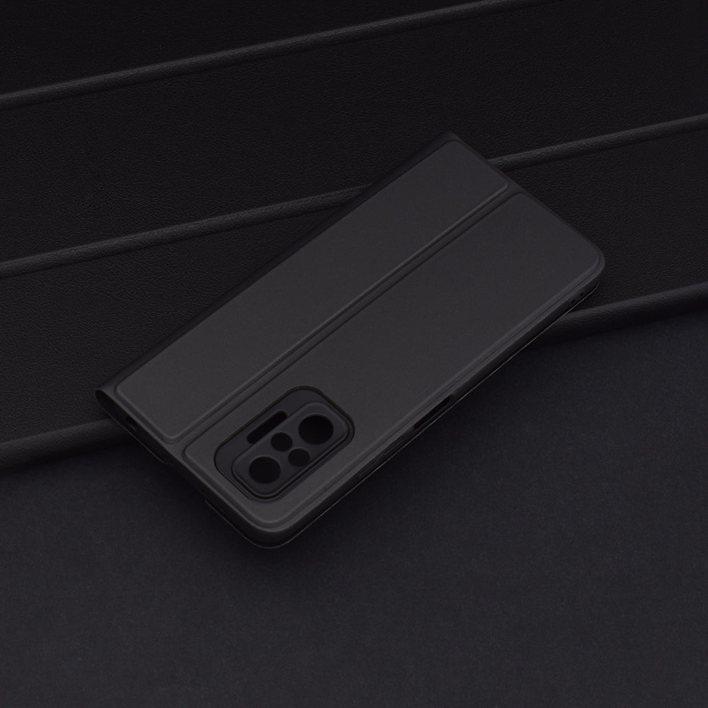 Hülle für Xiaomi Redmi Note 10 Pro Max / Note 10 Pro, Techsuit, Magskin Book, Schwarz