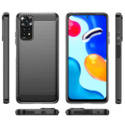 Case for Xiaomi Redmi Note 11S / Note 11, Techsuit, Carbon, Black