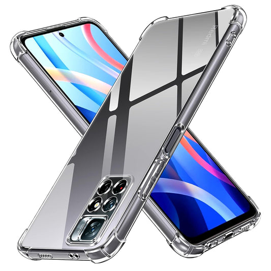 Hülle für Xiaomi Redmi Note 11S / Note 11, Techsuit, stoßfest klar, transparent