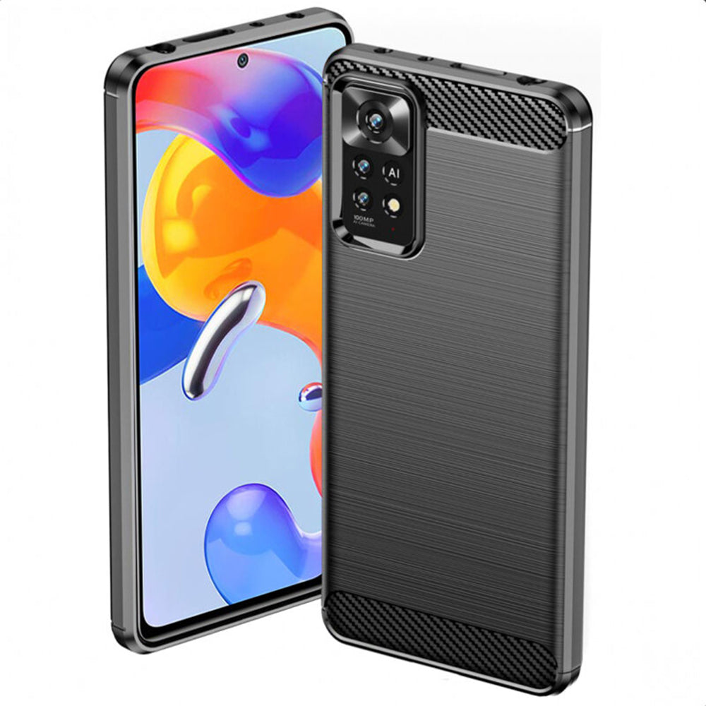 Case for Xiaomi Redmi Note 12 Pro 4G / Note 11 Pro 5G / Note 11 Pro, Techsuit, Carbon, Black