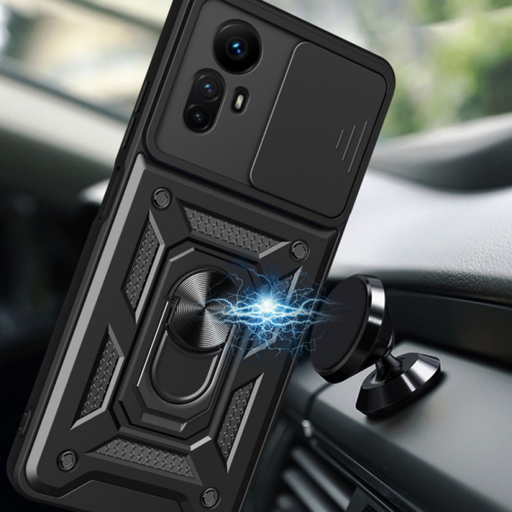 Hülle für Xiaomi Redmi Note 12S, Techsuit, CamShield, Schwarz