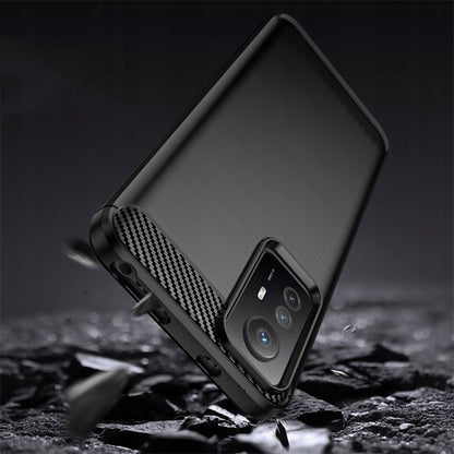 Hülle für Xiaomi Redmi Note 12S, Techsuit, Carbon, Schwarz