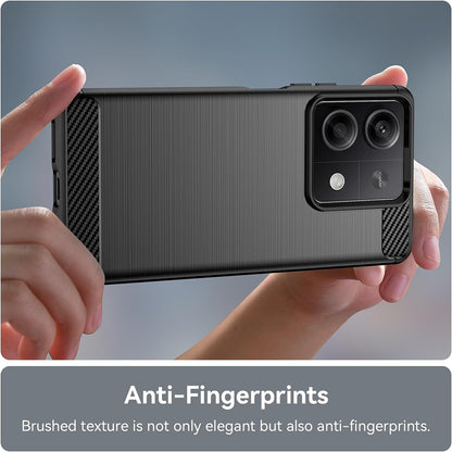 Case for Xiaomi Redmi Note 13 4G, Techsuit, Carbon, Black