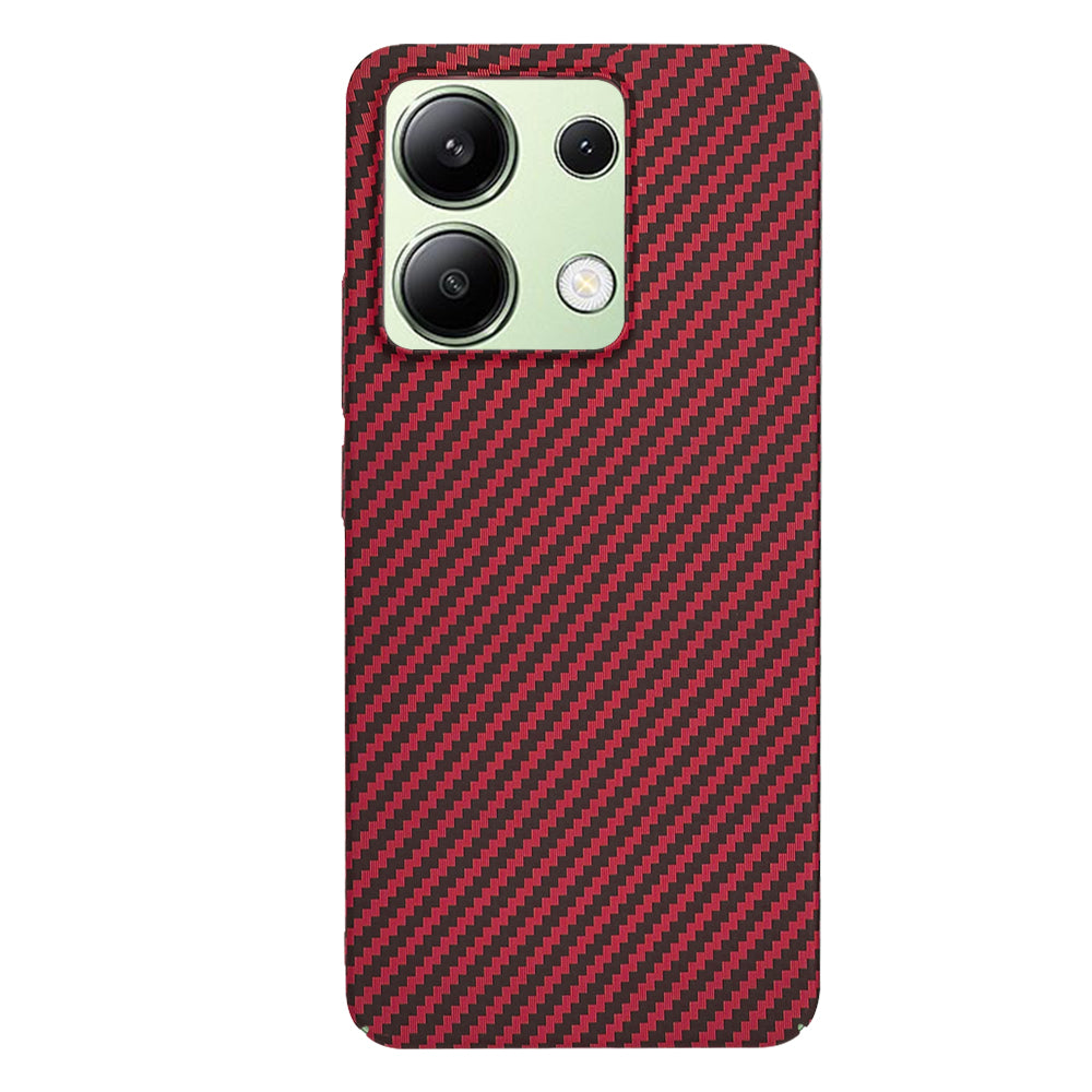 Hülle für Xiaomi Redmi Note 13 4G, Techsuit, Carbonite FiberShell, Rot