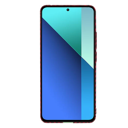 Hülle für Xiaomi Redmi Note 13 4G, Techsuit, Carbonite FiberShell, Rot