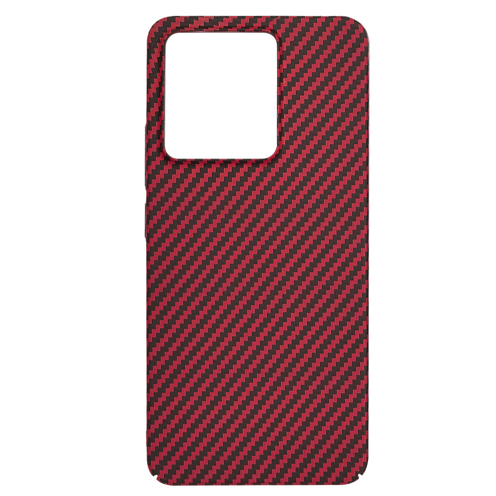 Hülle für Xiaomi Redmi Note 13 4G, Techsuit, Carbonite FiberShell, Rot