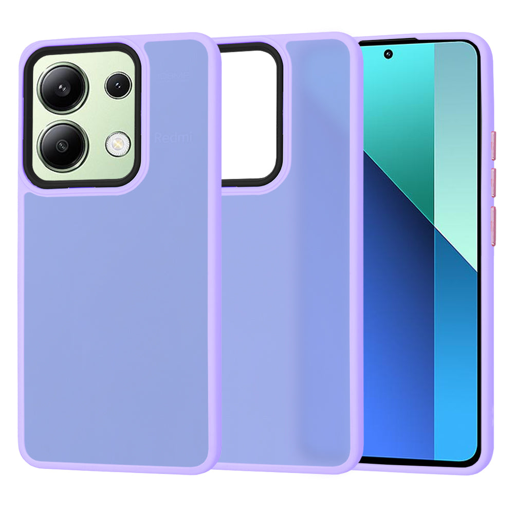 Hülle für Xiaomi Redmi Note 13 4G, Techsuit, HaloFrost, Hellviolett