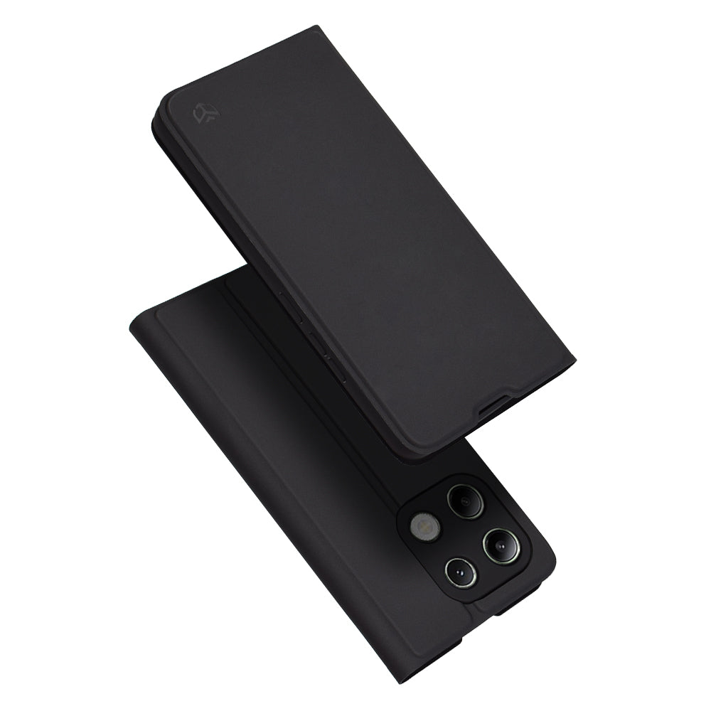 Hülle für Xiaomi Redmi Note 13 4G, Techsuit, Magskin Book, Schwarz