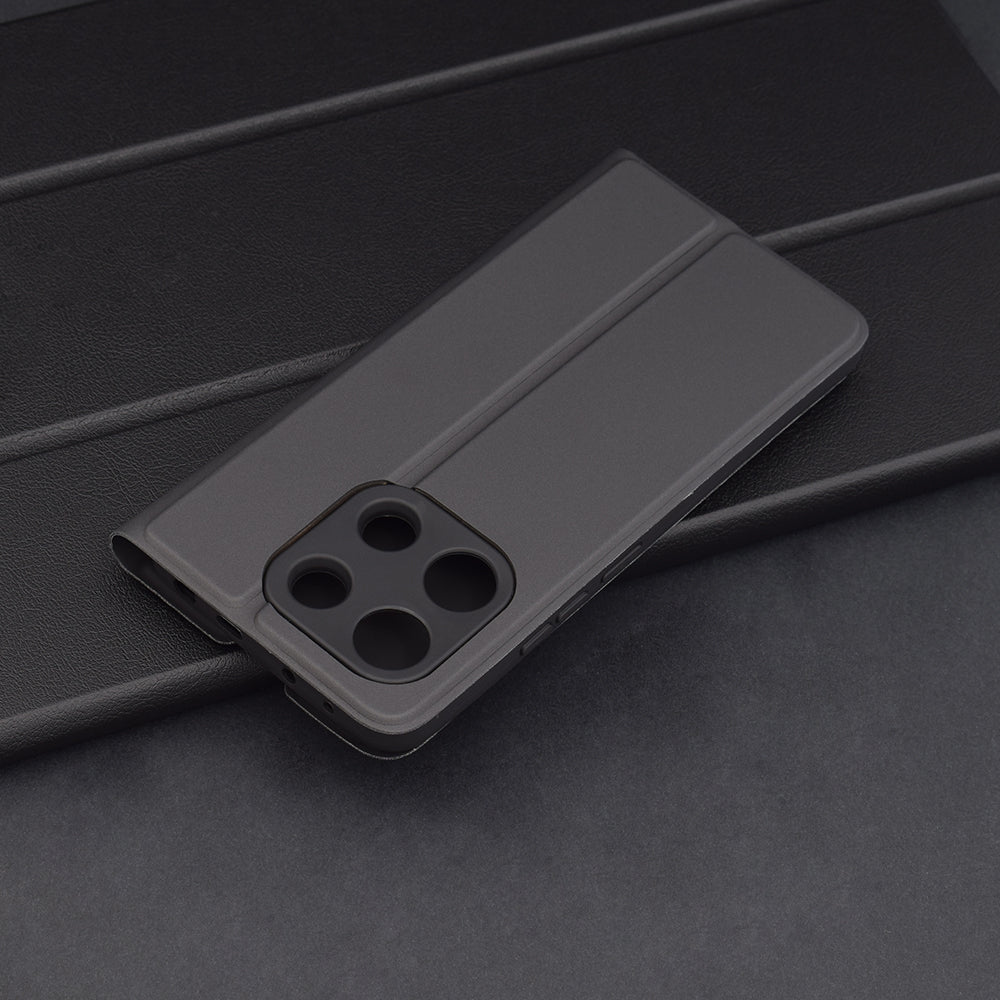 Hülle für Xiaomi Redmi Note 13 4G, Techsuit, Magskin Book, Schwarz