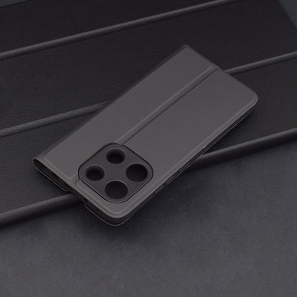 Hülle für Xiaomi Redmi Note 13 4G, Techsuit, Magskin Book, Schwarz