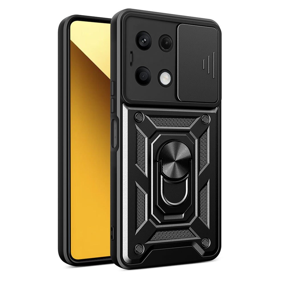 Hülle für Xiaomi Redmi Note 13 5G, Techsuit, CamShield, Schwarz