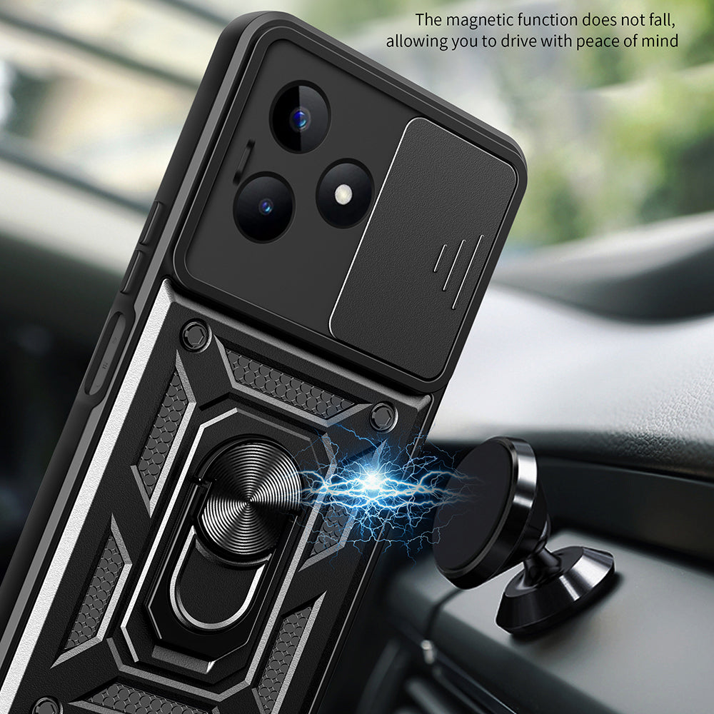 Hülle für Xiaomi Redmi Note 13 5G, Techsuit, CamShield, Schwarz