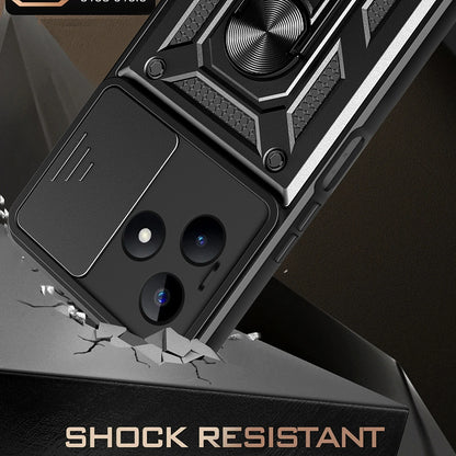 Hülle für Xiaomi Redmi Note 13 5G, Techsuit, CamShield, Schwarz