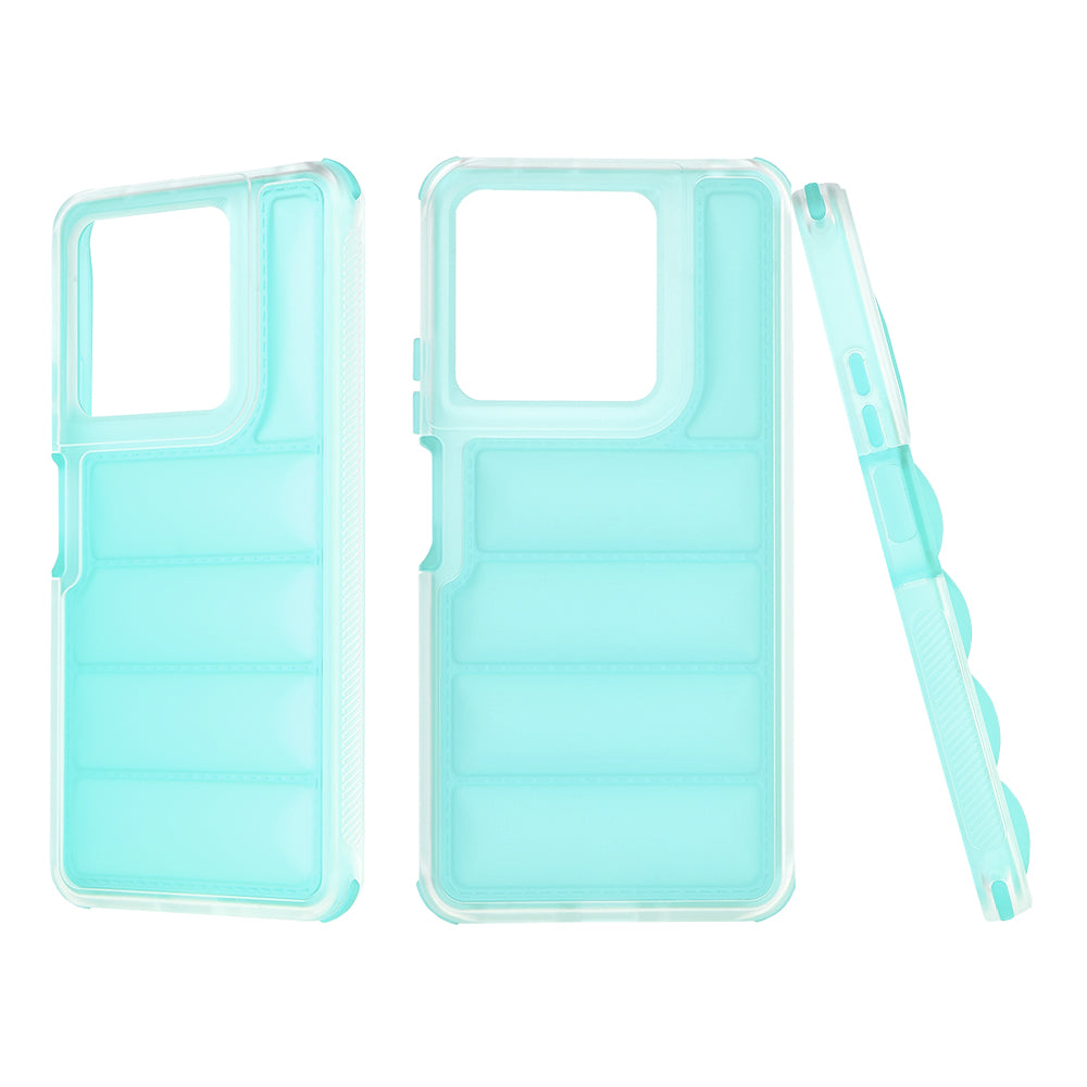Hülle für Xiaomi Redmi Note 13 5G, Techsuit, Wave Shield, Türkis