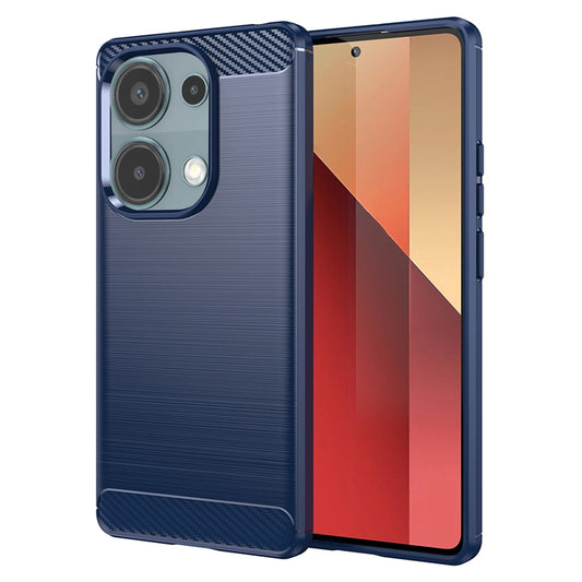 Hülle für Xiaomi Redmi Note 13 Pro 4G / Poco M6 Pro 4G, Techsuit, Carbon, Blau
