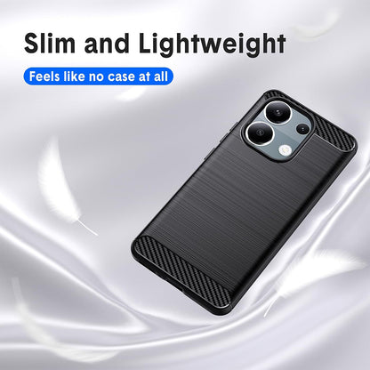 Hülle für Xiaomi Redmi Note 13 Pro 4G / Poco M6 Pro 4G, Techsuit, Carbon, Schwarz