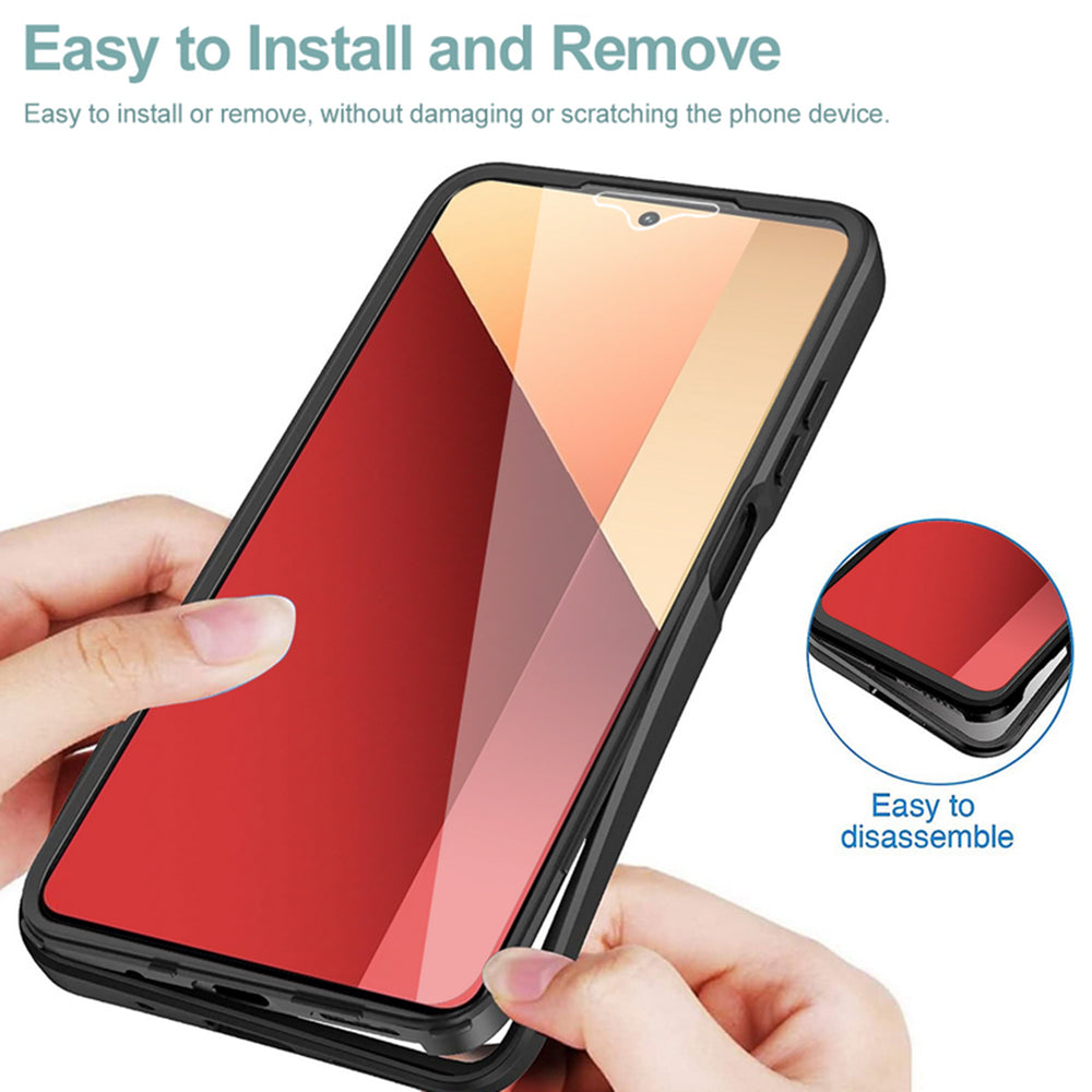 Case for Xiaomi Redmi Note 13 Pro 4G / Poco M6 Pro 4G, Techsuit, ColorVerse 360, Black