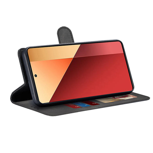 Hülle für Xiaomi Redmi Note 13 Pro 4G / Poco M6 Pro 4G, Techsuit, Diary Book, Schwarz