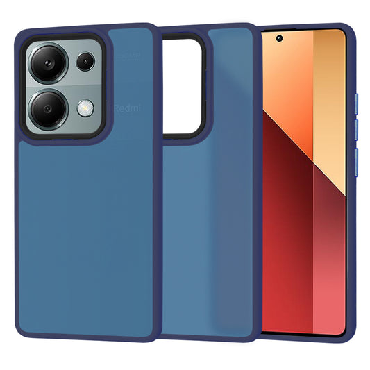 Hülle für Xiaomi Redmi Note 13 Pro 4G / Poco M6 Pro 4G, Techsuit, HaloFrost, Marineblau