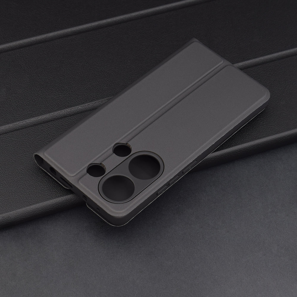 Case for Xiaomi Redmi Note 13 Pro 4G / Poco M6 Pro 4G, Techsuit, Magskin Book, Black