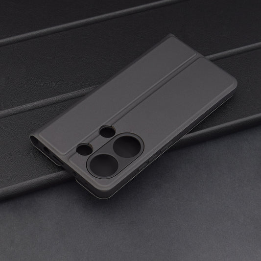 Hülle für Xiaomi Redmi Note 13 Pro 4G / Poco M6 Pro 4G, Techsuit, Magskin Book, Schwarz