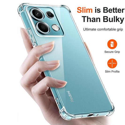 Hülle für Xiaomi Redmi Note 13 Pro 4G / Poco M6 Pro 4G, Techsuit, stoßfest klar, transparent