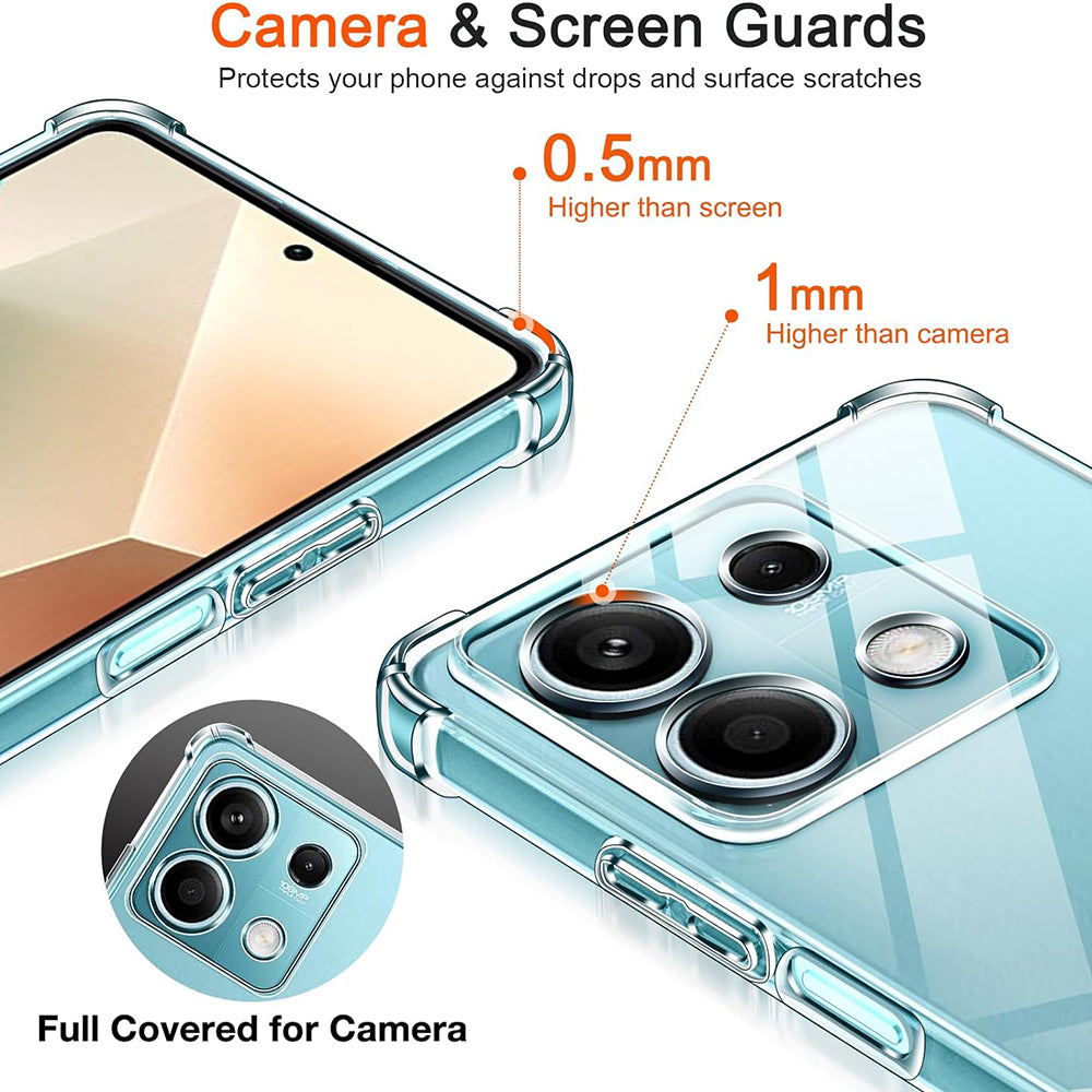 Case for Xiaomi Redmi Note 13 Pro 4G / Poco M6 Pro 4G, Techsuit, Shockproof Clear, Transparent