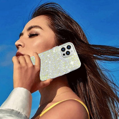 Hülle für Xiaomi Redmi Note 13 Pro 4G / Poco M6 Pro 4G, Techsuit, Glitzernd, Magenta