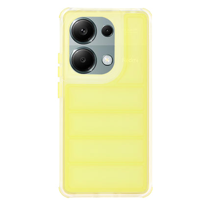 Hülle für Xiaomi Redmi Note 13 Pro 4G / Poco M6 Pro 4G, Techsuit, Wave Shield, Gelb