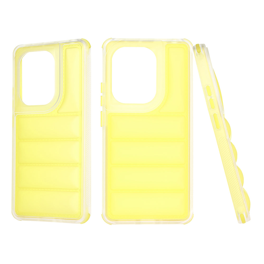Hülle für Xiaomi Redmi Note 13 Pro 4G / Poco M6 Pro 4G, Techsuit, Wave Shield, Gelb