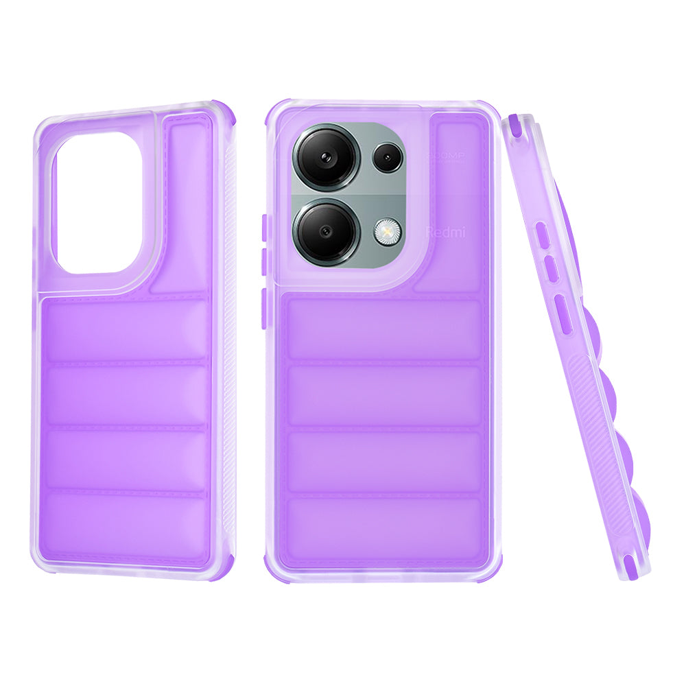 Hülle für Xiaomi Redmi Note 13 Pro 4G / Poco M6 Pro 4G, Techsuit, Wave Shield, Lila