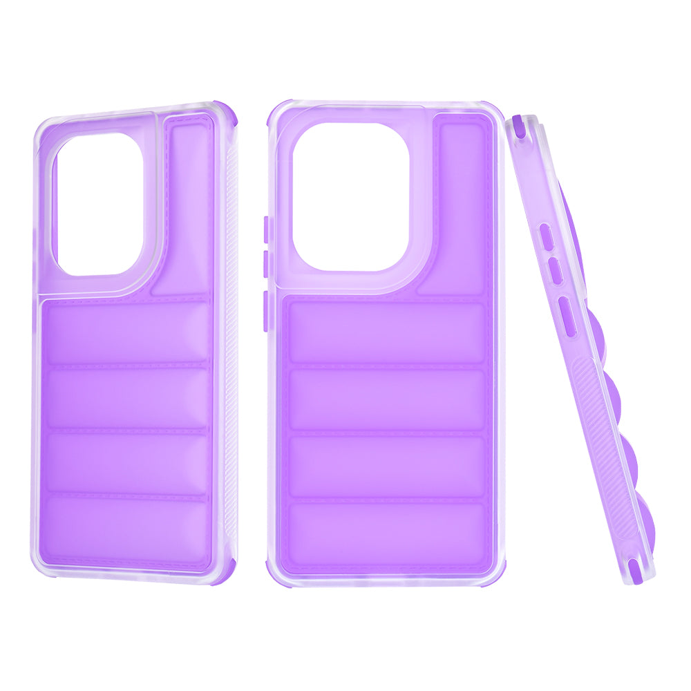 Hülle für Xiaomi Redmi Note 13 Pro 4G / Poco M6 Pro 4G, Techsuit, Wave Shield, Lila
