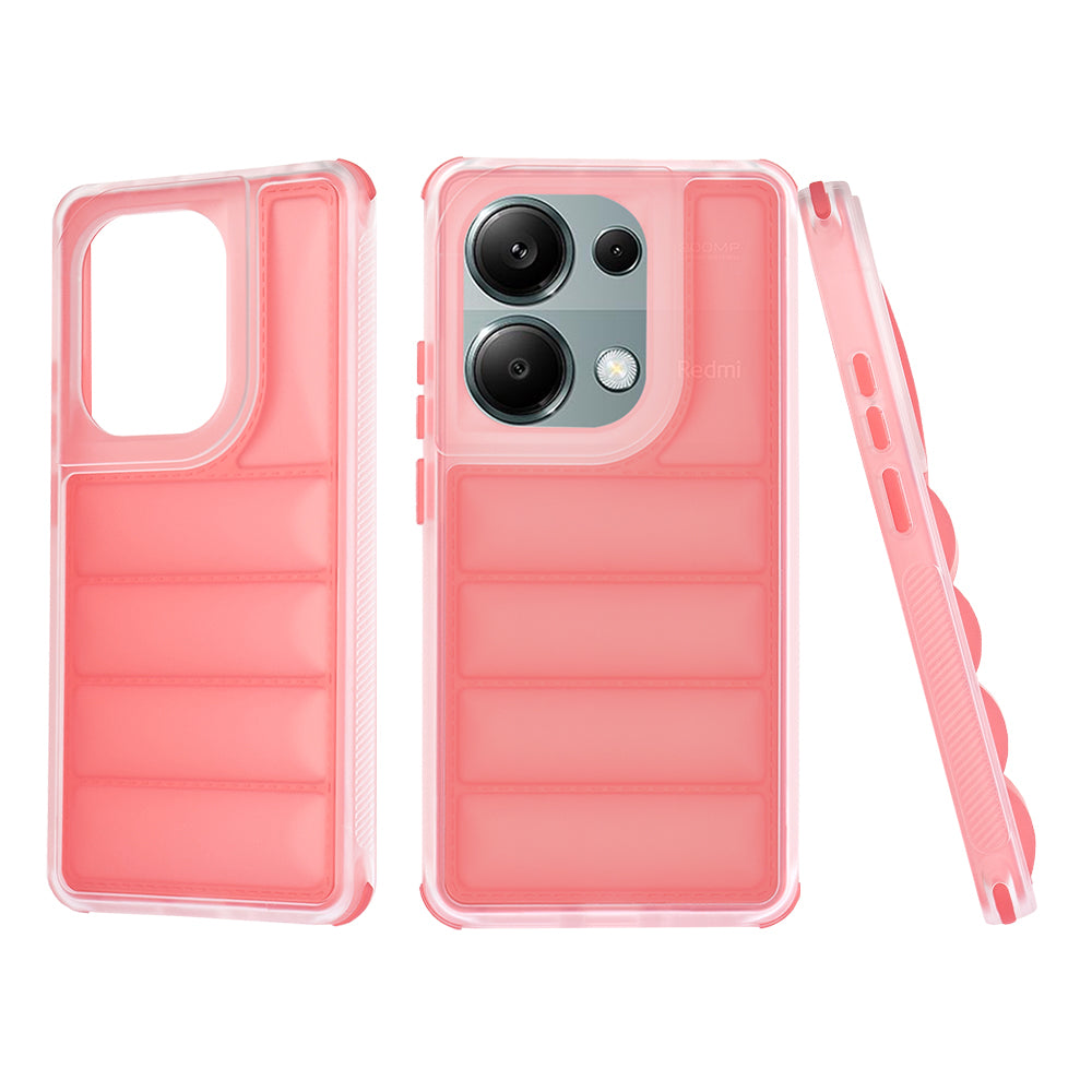 Hülle für Xiaomi Redmi Note 13 Pro 4G / Poco M6 Pro 4G, Techsuit, Wave Shield, Rot