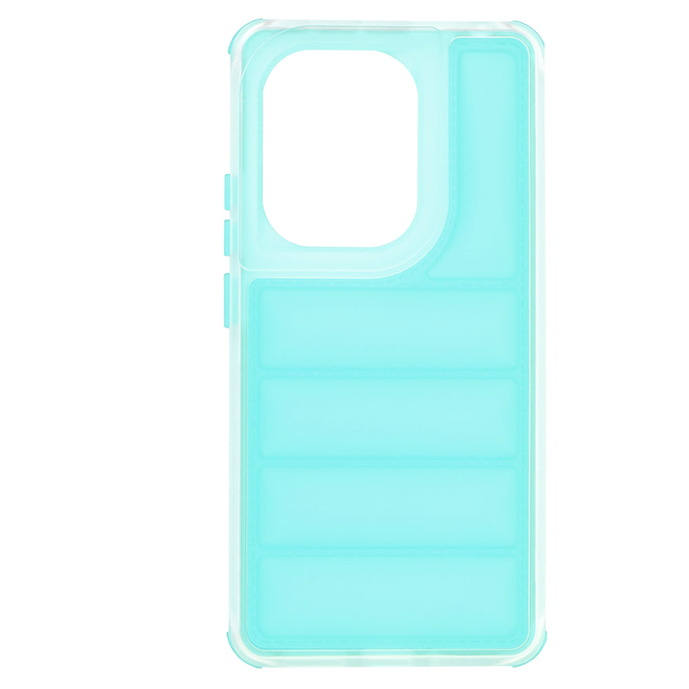 Hülle für Xiaomi Redmi Note 13 Pro 4G / Poco M6 Pro 4G, Techsuit, Wave Shield, Türkis