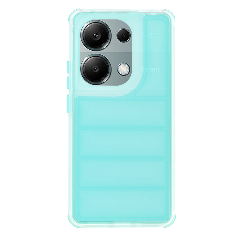 Hülle für Xiaomi Redmi Note 13 Pro 4G / Poco M6 Pro 4G, Techsuit, Wave Shield, Türkis